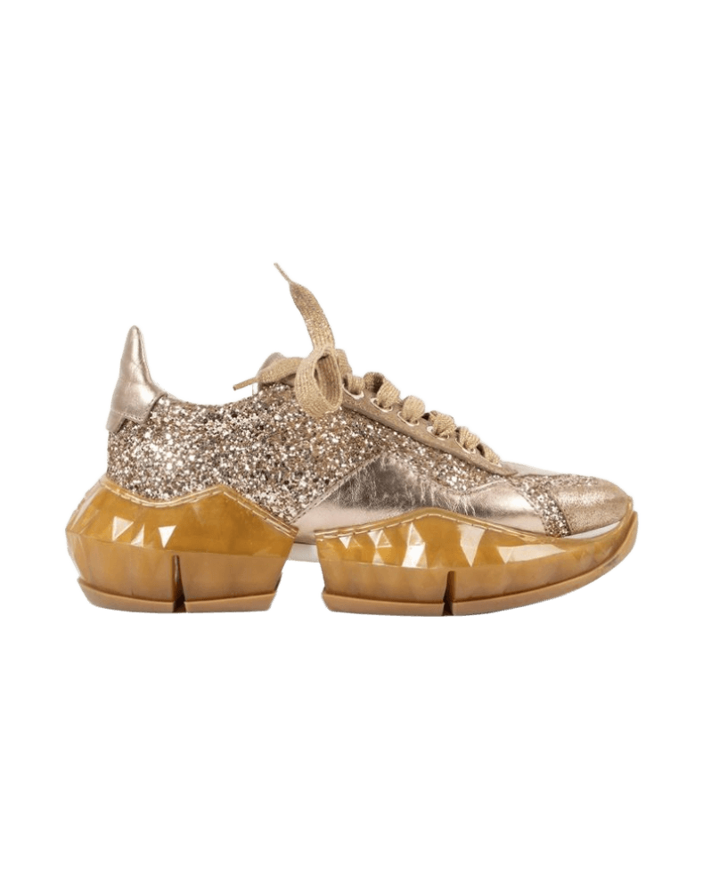 Jimmy Choo Diamond Glittered Sneakers Glam Steals