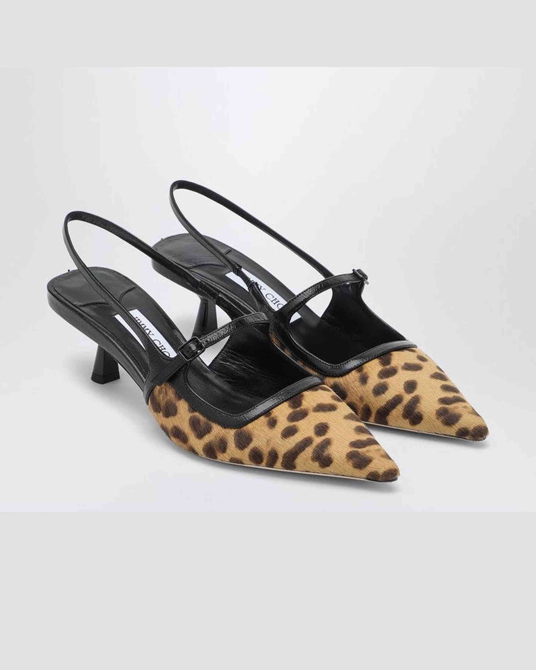 Jimmy Choo Didi 45 Slingback In Leopard Print Pony Skin Glam Steals