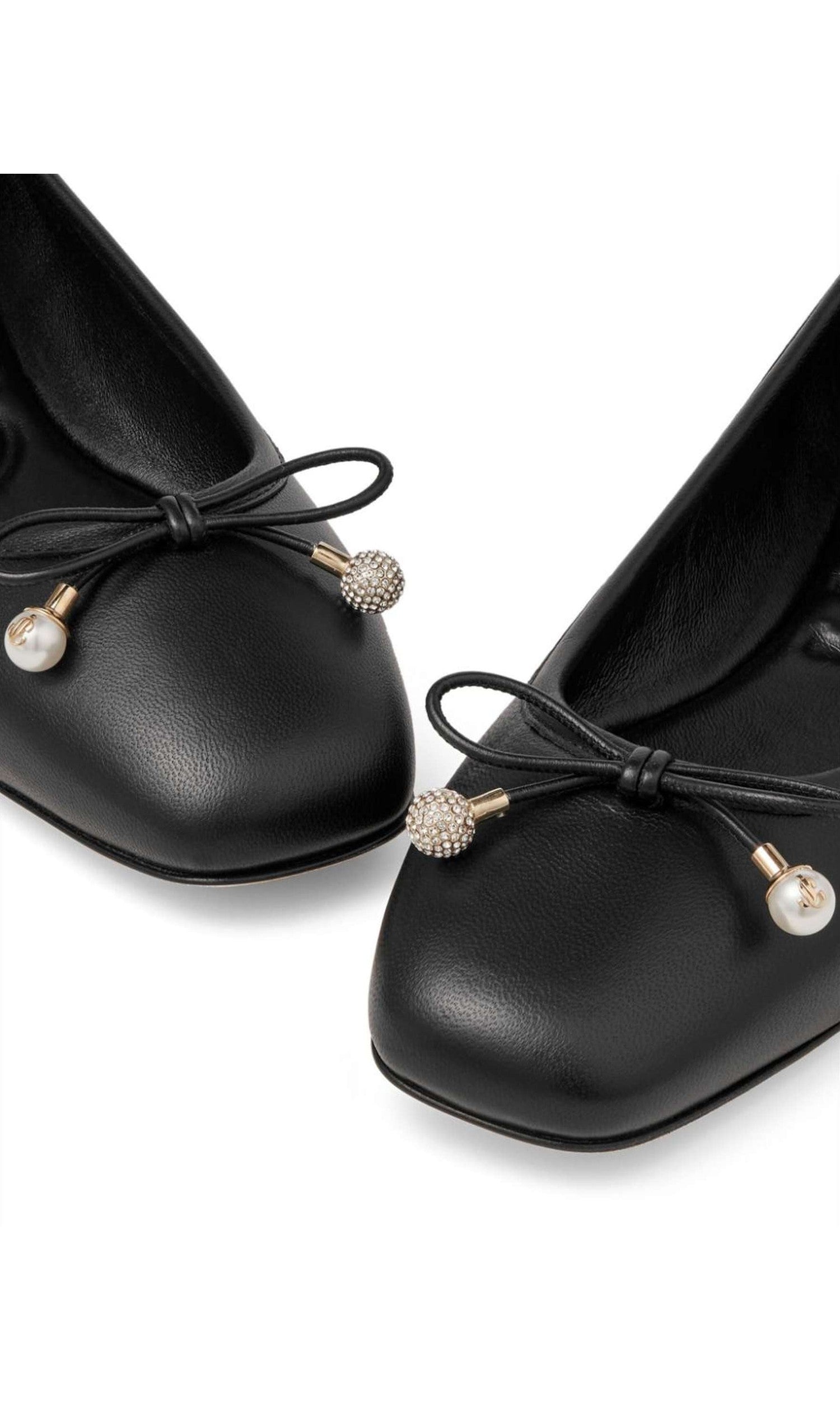 Jimmy Choo Elme Flat with Pearl Embellishment Glam Steals