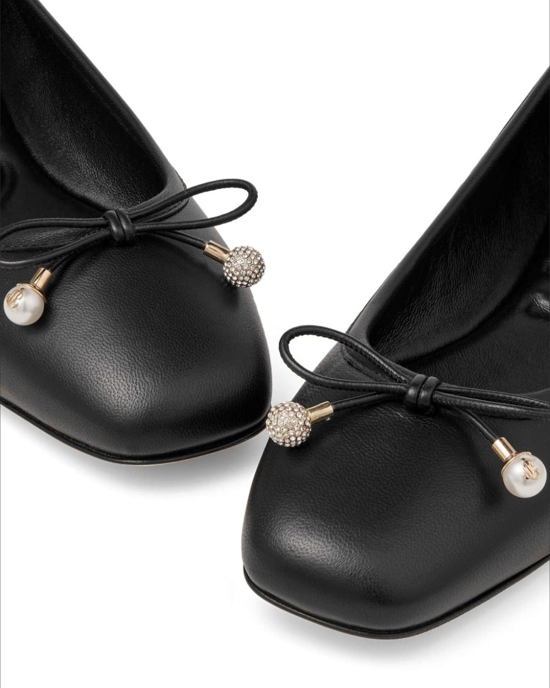 Jimmy Choo Elme Flat with Pearl Embellishment Glam Steals