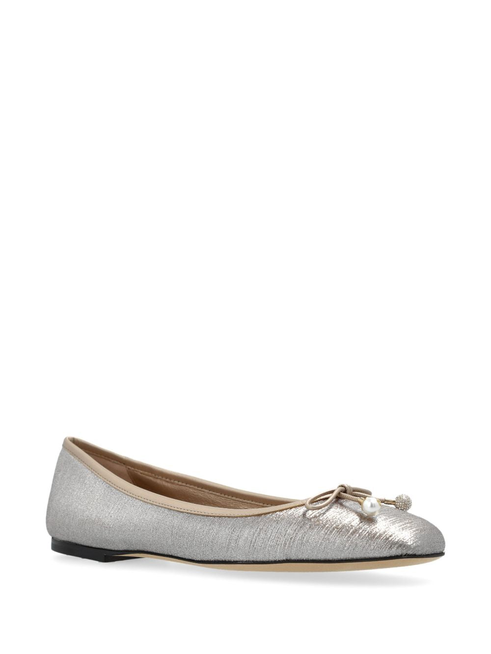 Jimmy Choo Elme Flat with Pearl Embellishment Glam Steals