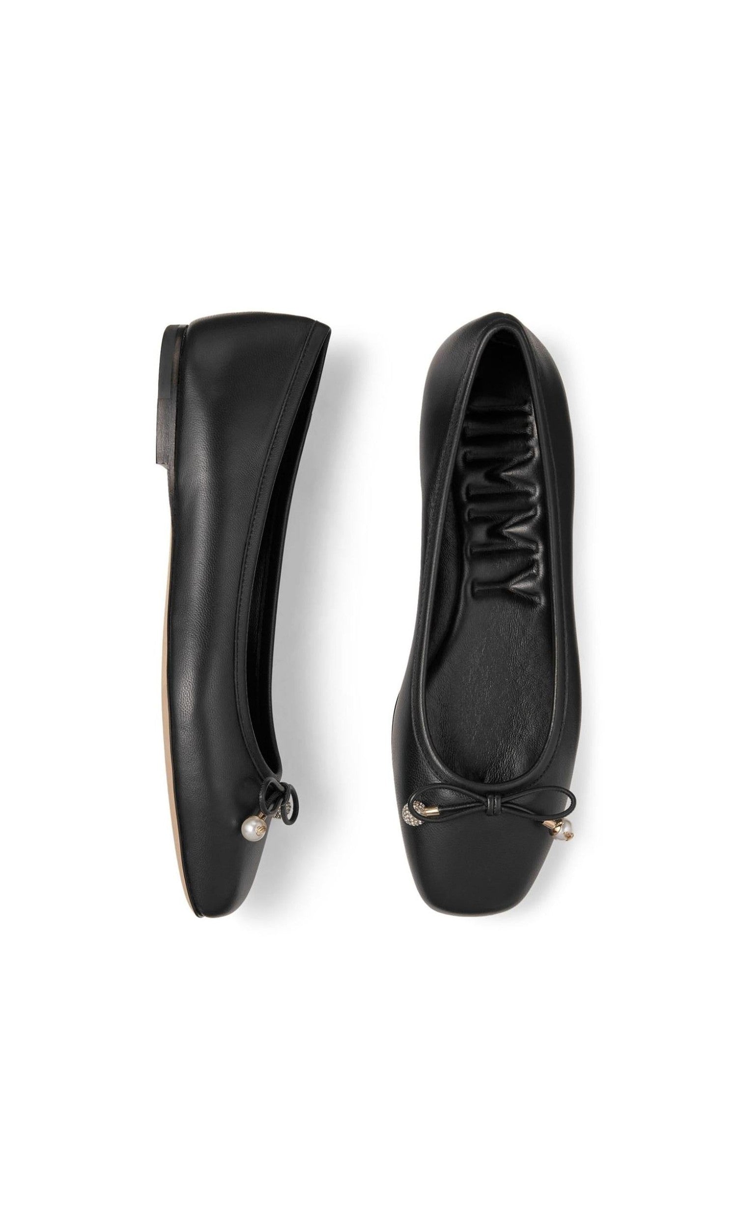 Jimmy Choo Elme Flat with Pearl Embellishment Glam Steals