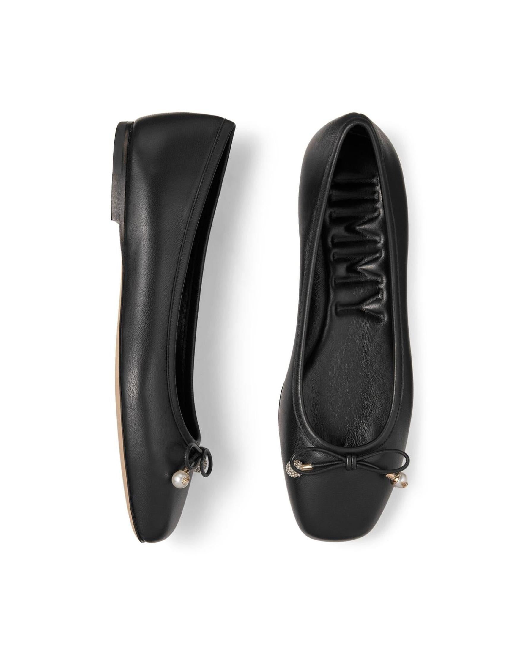 Jimmy Choo Elme Flat with Pearl Embellishment Glam Steals
