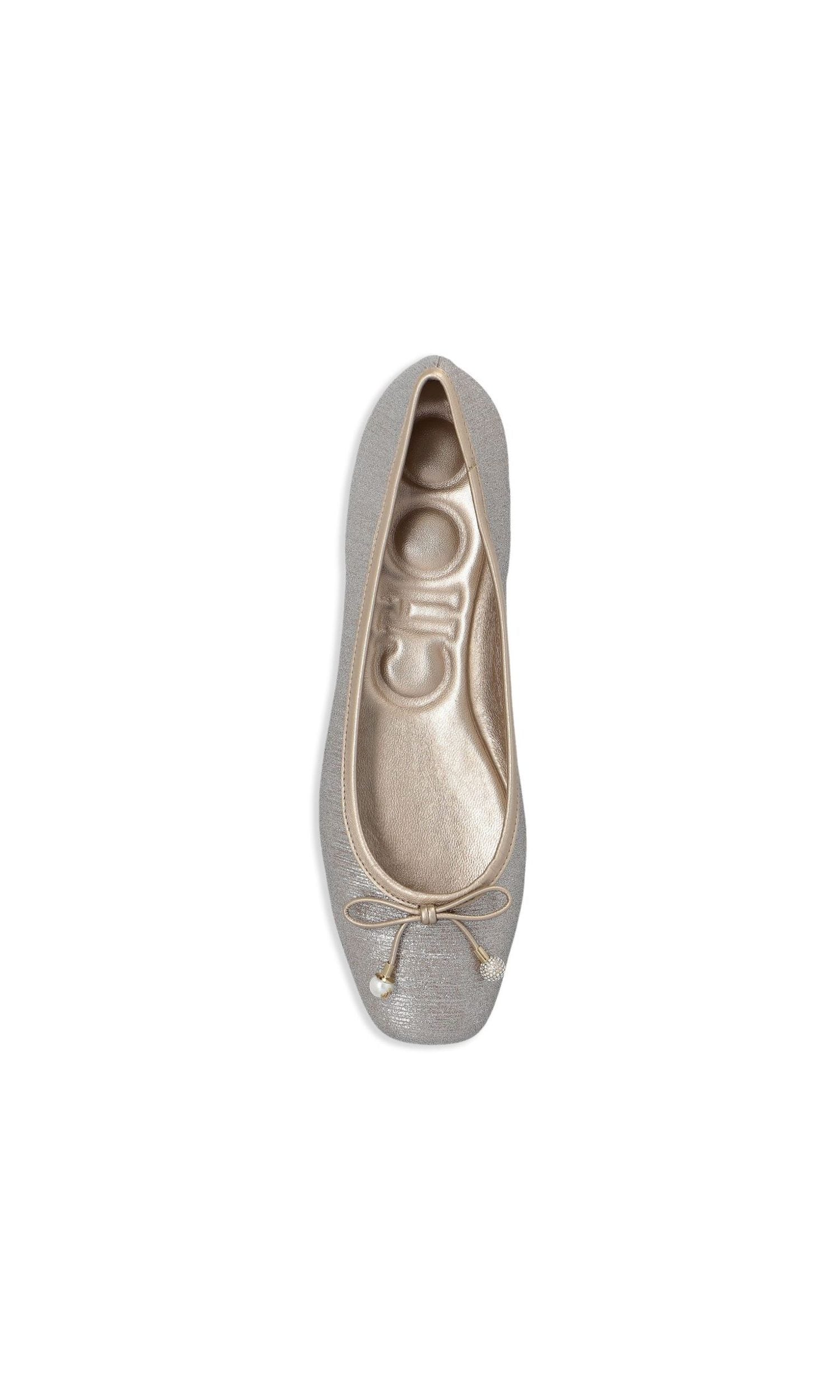 Jimmy Choo Elme Flat with Pearl Embellishment Glam Steals