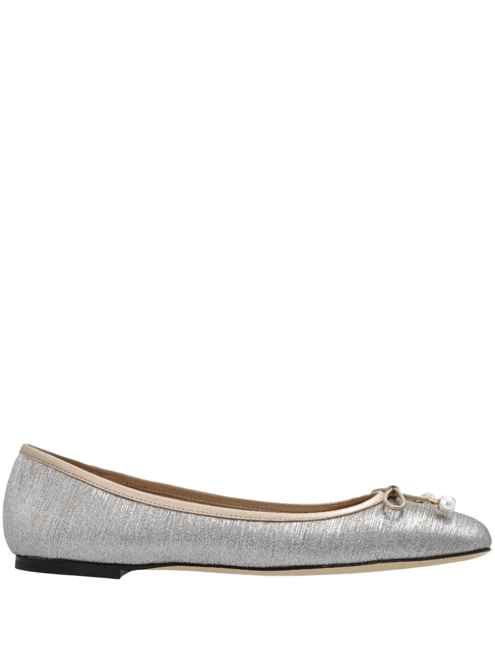 Jimmy Choo Elme Flat with Pearl Embellishment Glam Steals