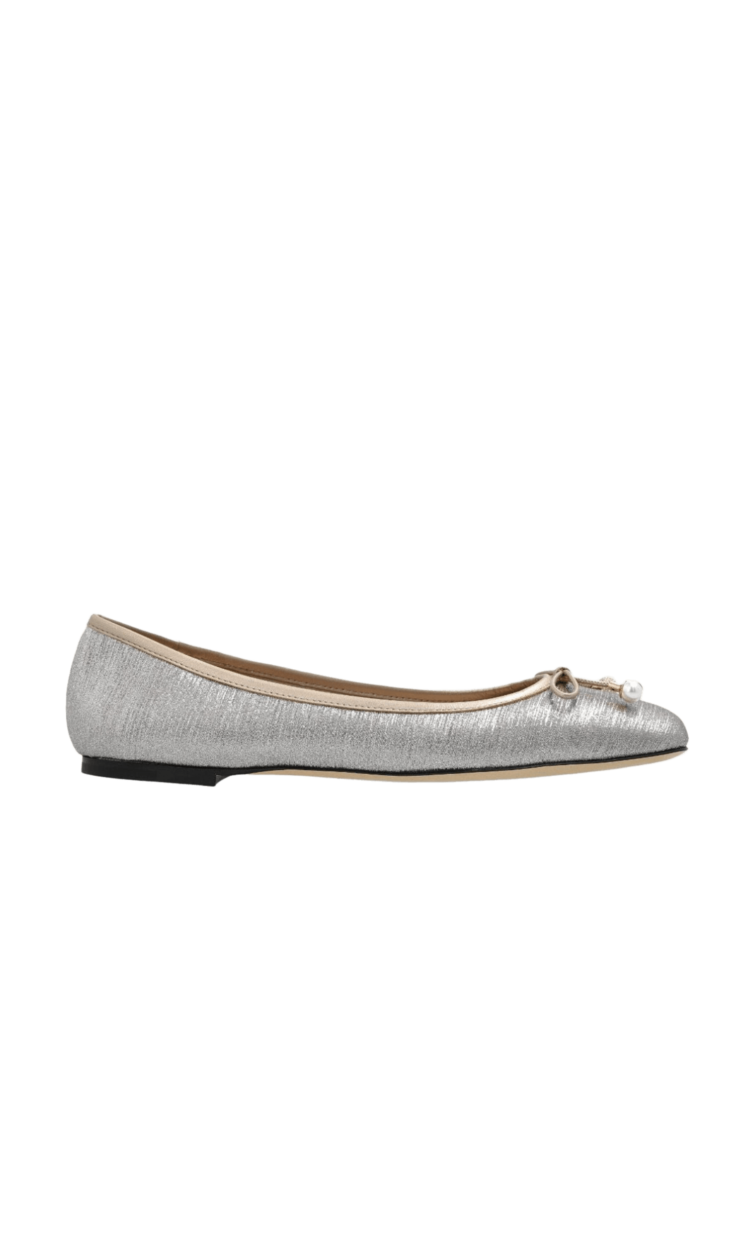 Jimmy Choo Elme Flat with Pearl Embellishment Glam Steals