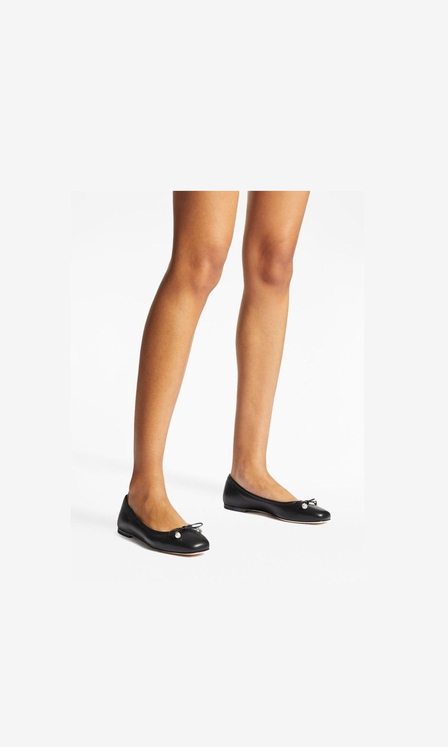 Jimmy Choo Elme Flat with Pearl Embellishment Glam Steals