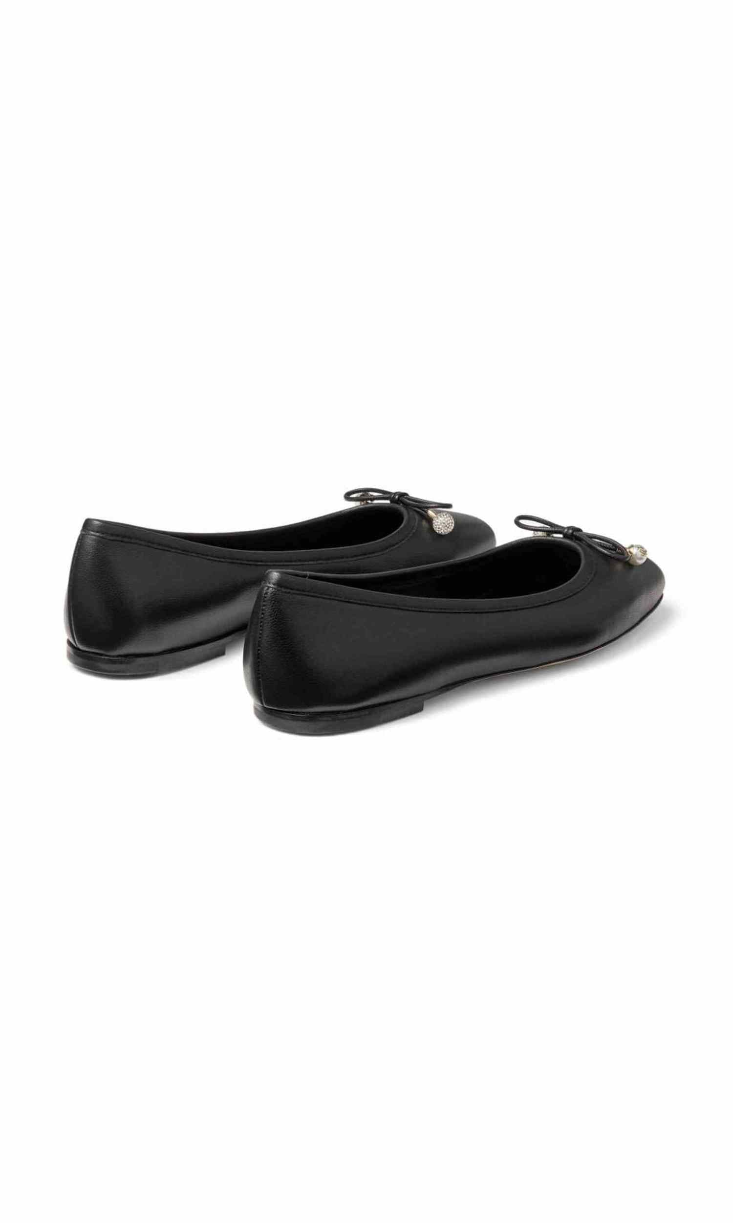 Jimmy Choo Elme Flat with Pearl Embellishment Glam Steals