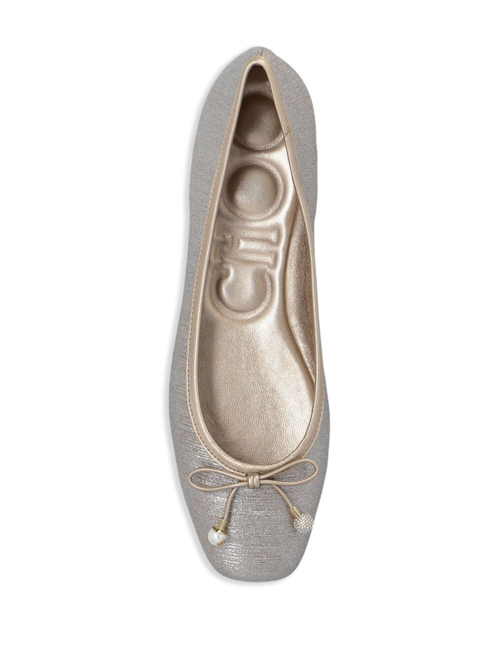 Jimmy Choo Elme Flat With Pearl Embellishment Glam Steals