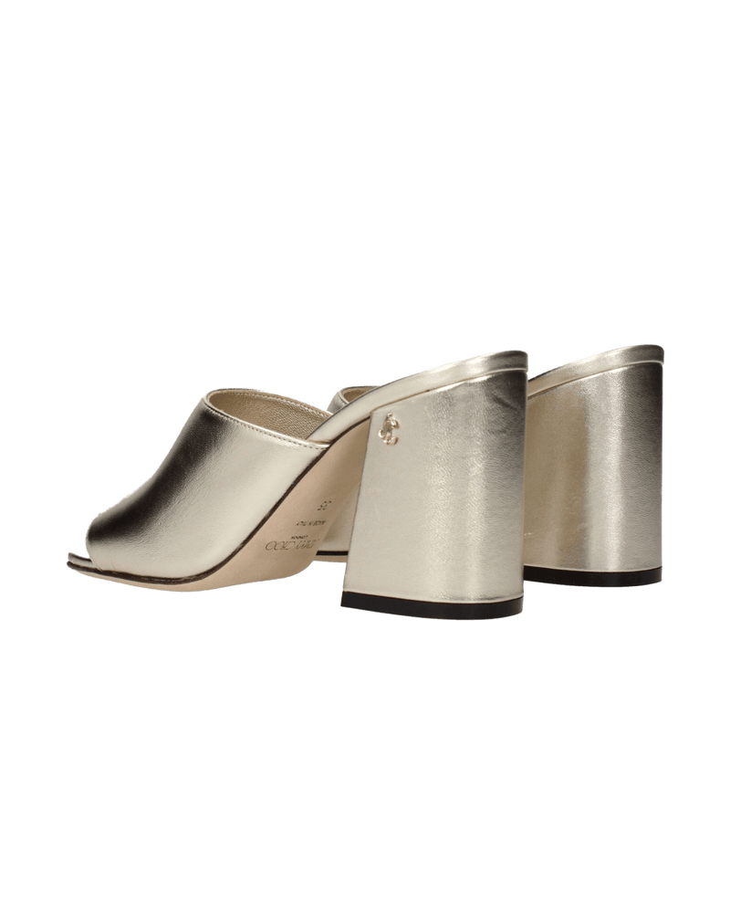 Jimmy Choo Gold Leather Platforms Glam Steals