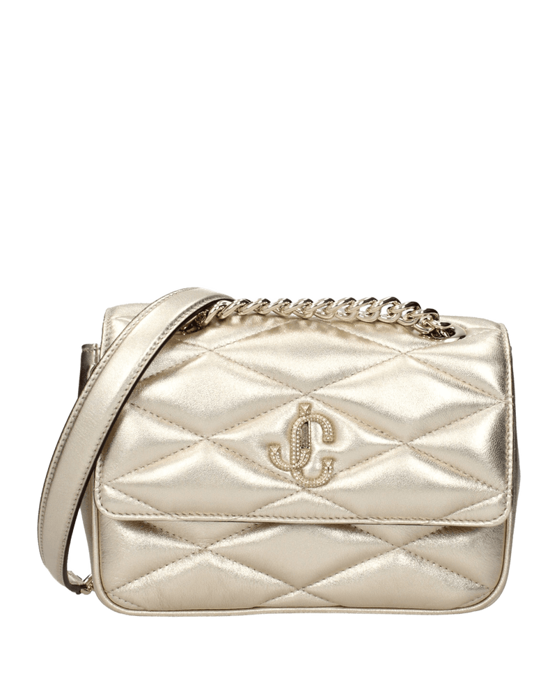 Jimmy Choo Gold Leather Shoulder Bags Glam Steals