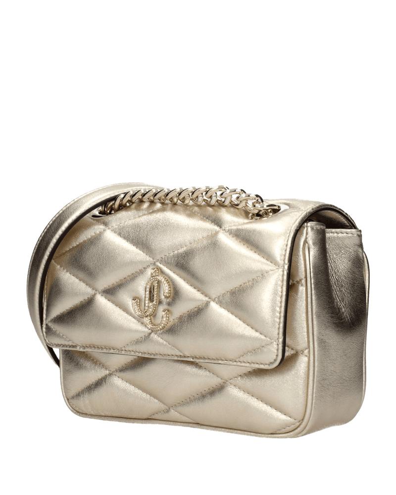 Jimmy Choo Gold Leather Shoulder Bags Glam Steals