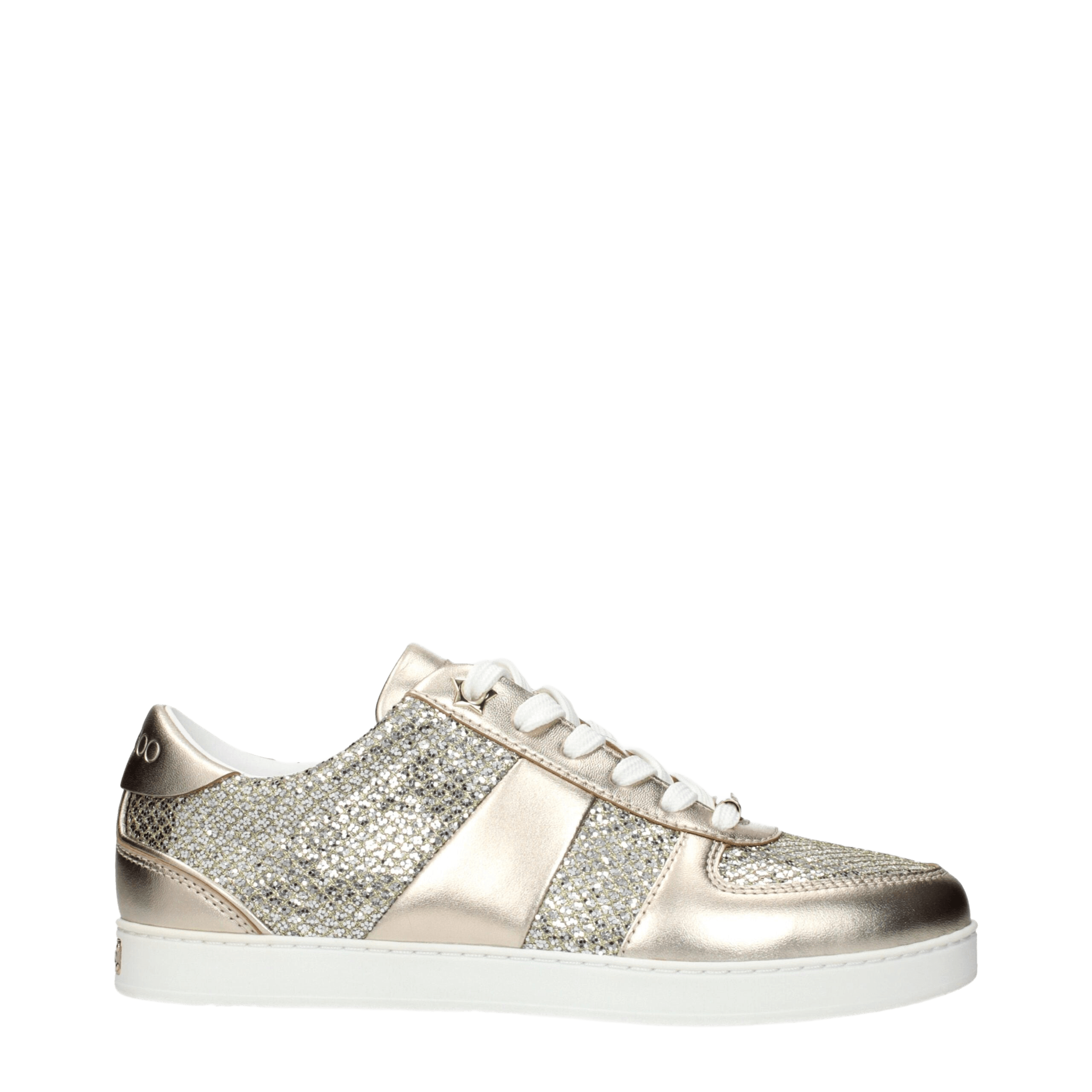 Jimmy Choo Gold Leather Sneakers