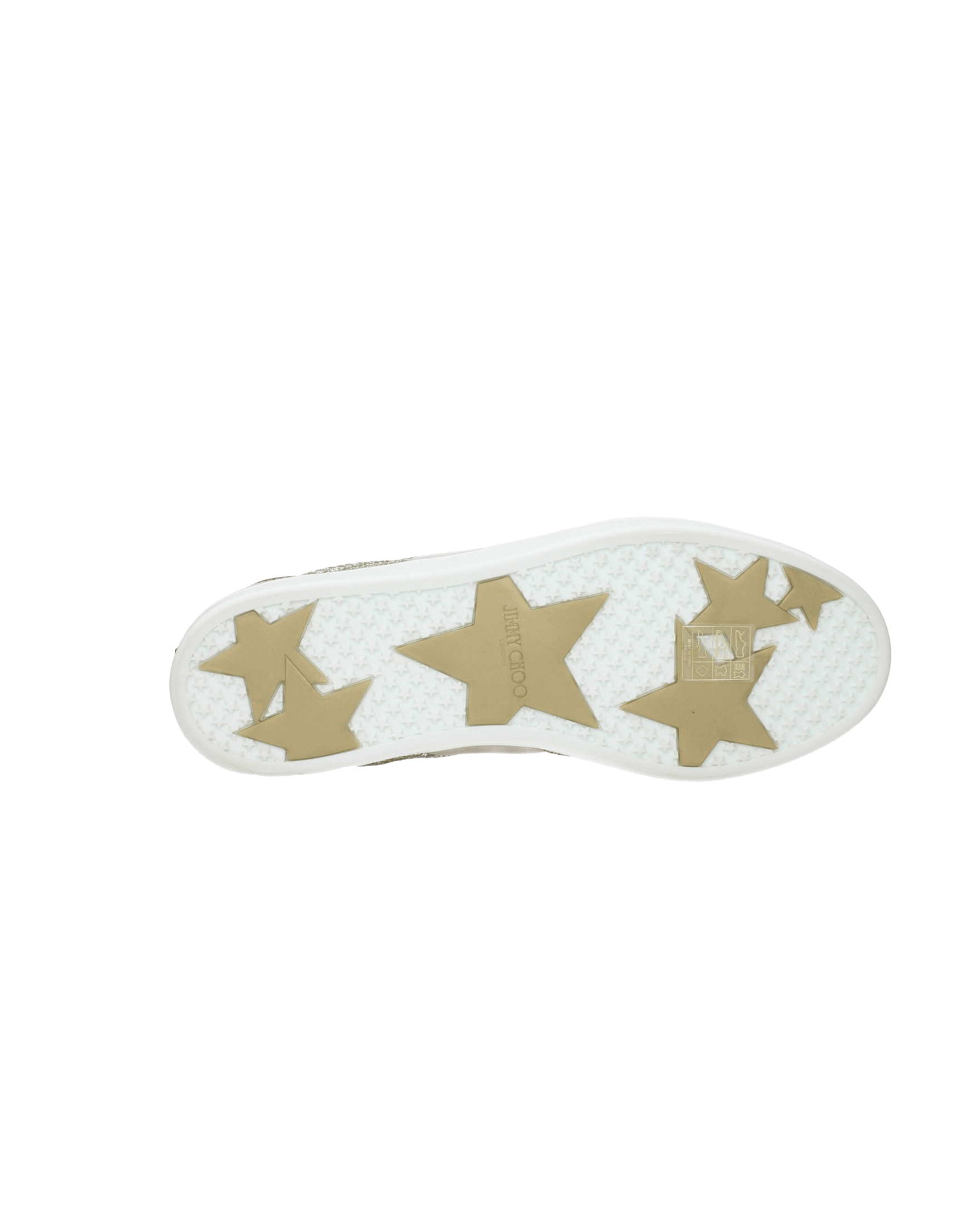 Jimmy Choo Gold Leather Sneakers