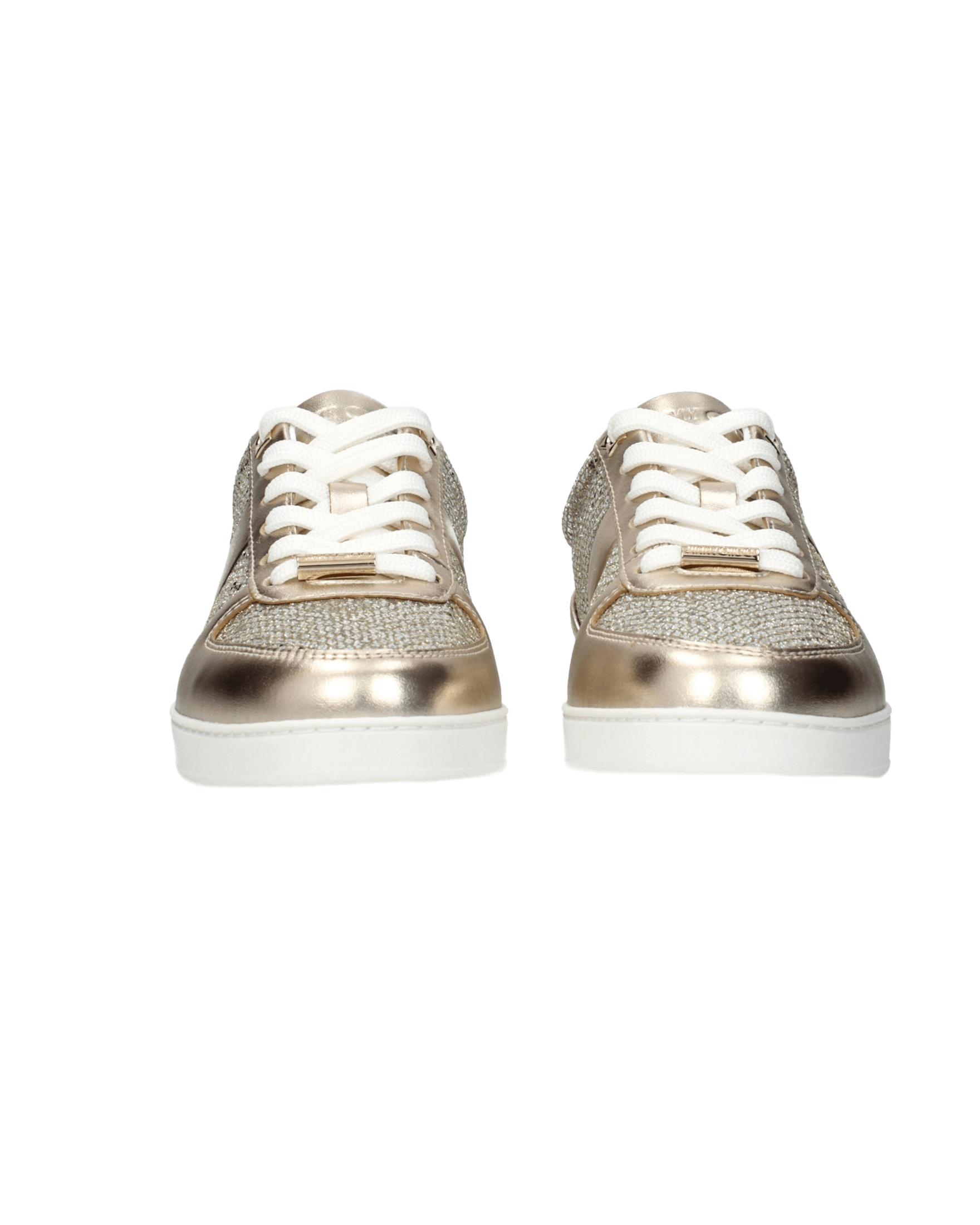 Jimmy Choo Gold Leather Sneakers