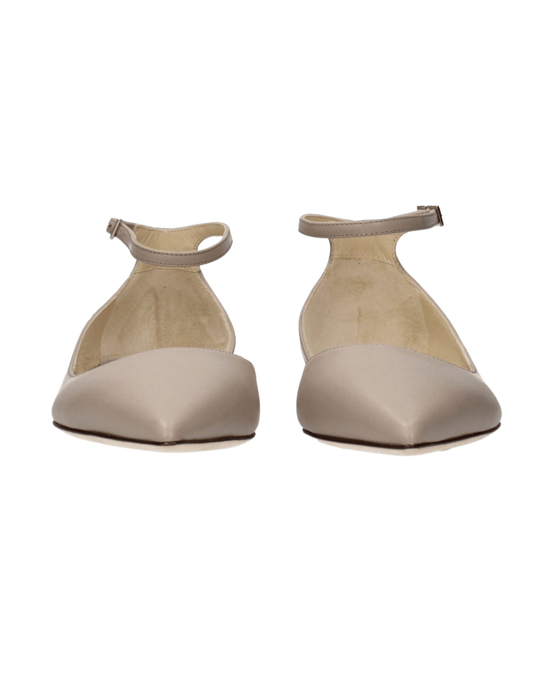 Jimmy Choo Gray Leather Ballet Flats Glam Steals