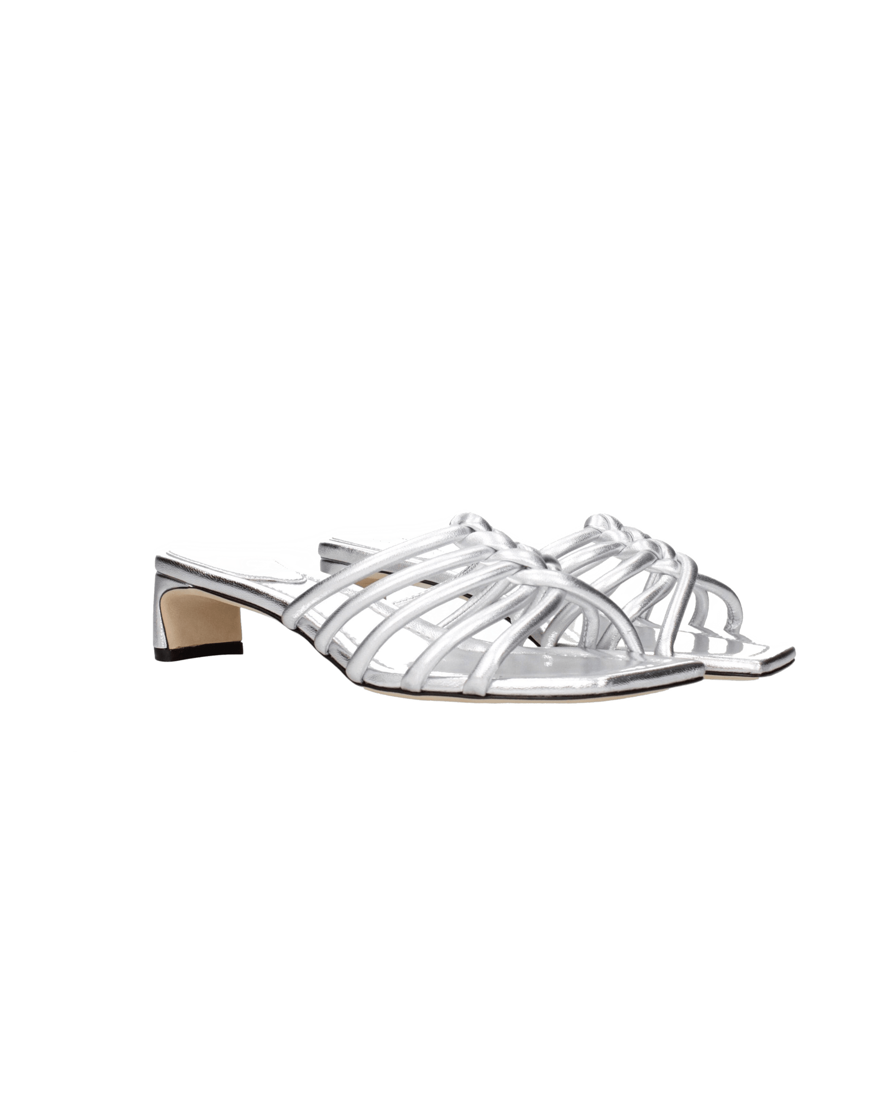 Jimmy Choo Gray Leather Flat Sandals Glam Steals