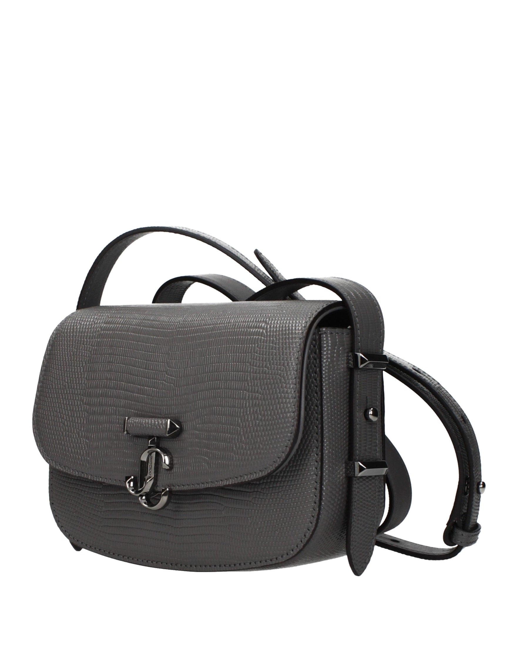 Jimmy Choo Gray Leather Shoulder Bag Glam Steals