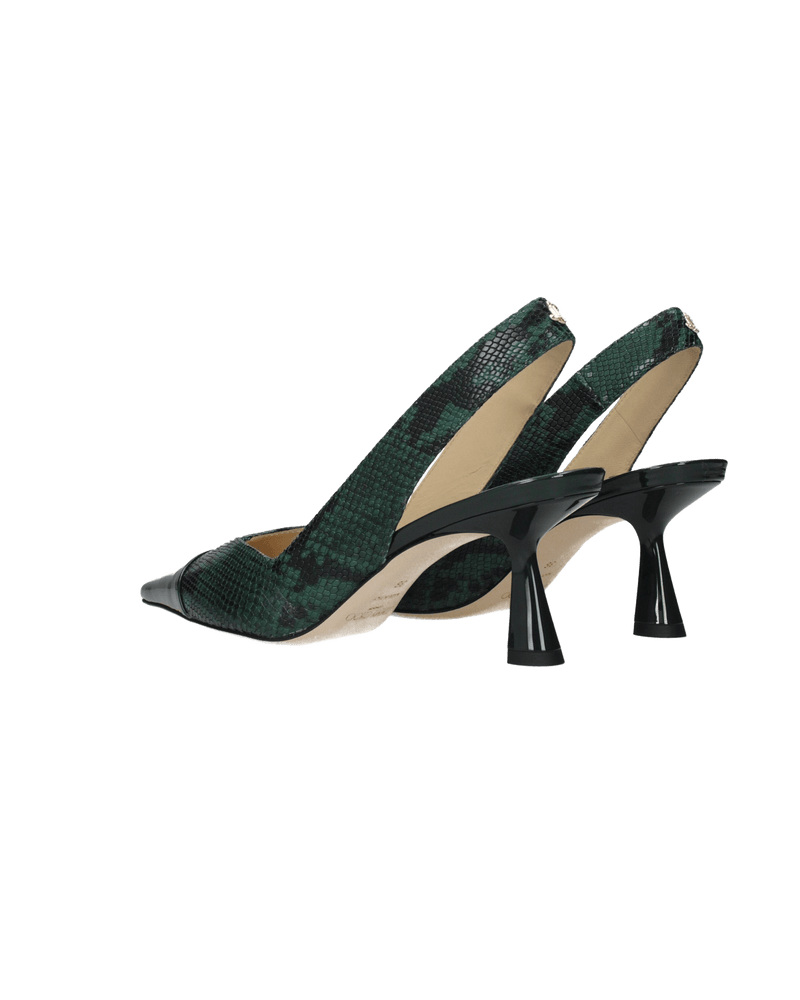 Jimmy Choo Green Leather High Heel Pumps Glam Steals