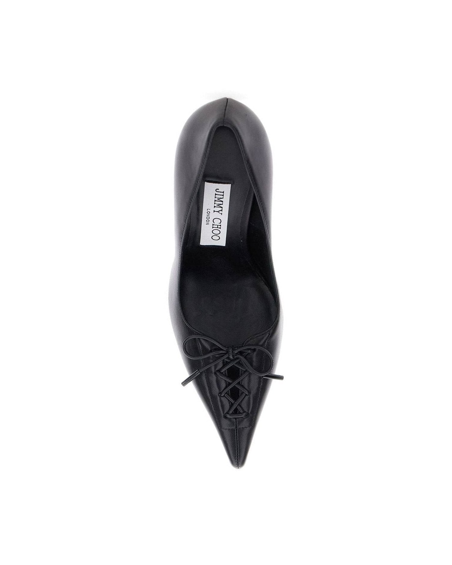 Jimmy Choo Lace 95mm Scarlett Up Pointed Toe Pumps Glam Steals