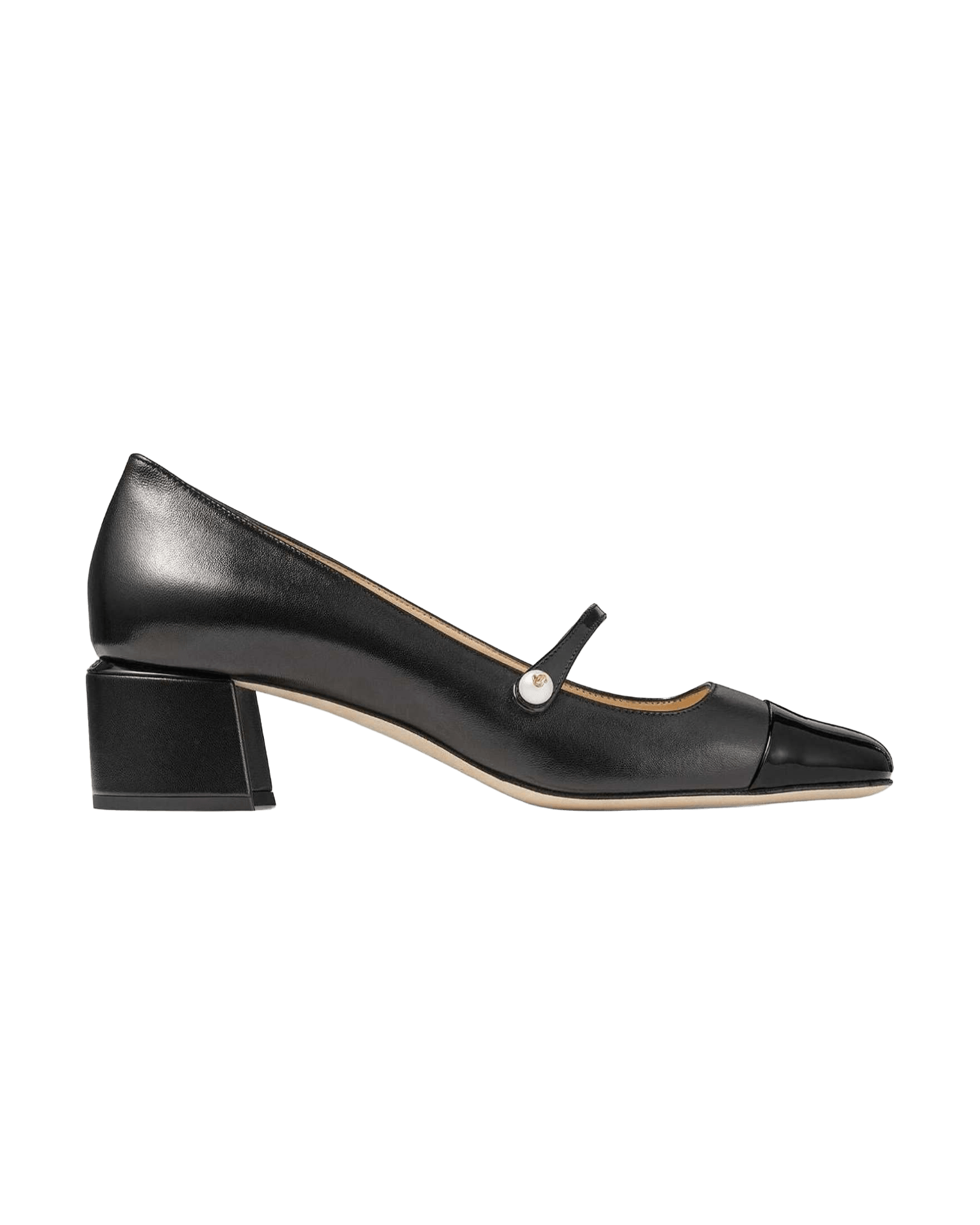 Jimmy Choo Leather Elisa 45 Nappa and Patent Pumps Glam Steals