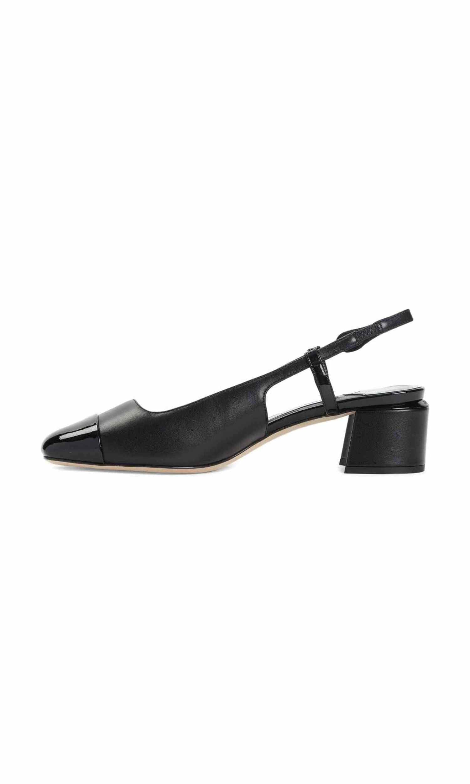 Jimmy Choo Leather Elisa Sling Back 45 Patent and Nappa Pumps Glam Steals