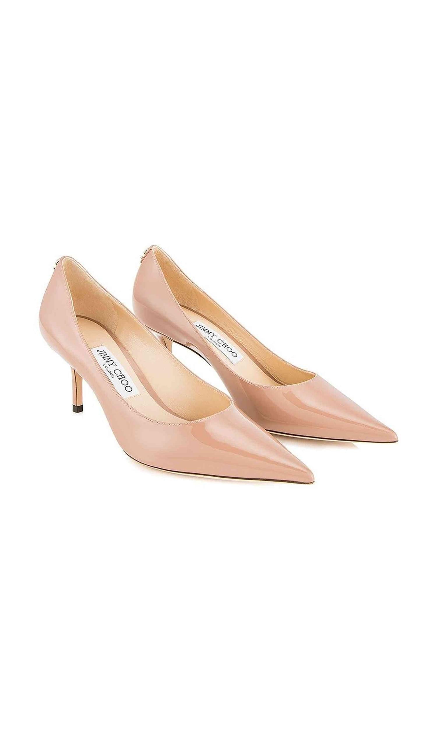 Jimmy Choo Leather Love 65 Ballet Patent Pumps with Jc Emblem Glam Steals