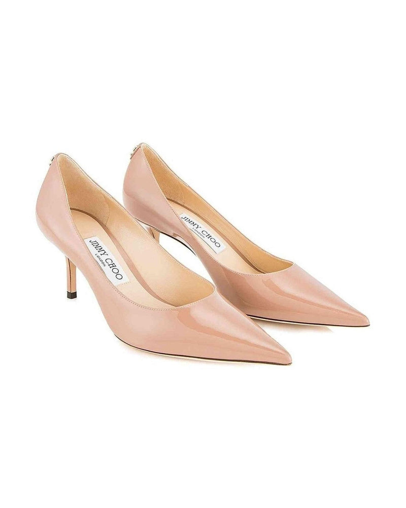 Jimmy Choo Leather Love 65 Ballet Patent Pumps with Jc Emblem Glam Steals
