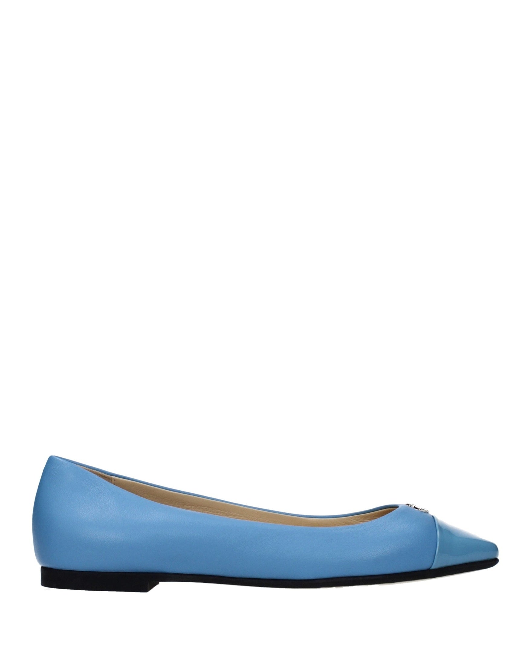 Jimmy Choo Light Blue Leather Ballet Flats Glam Steals