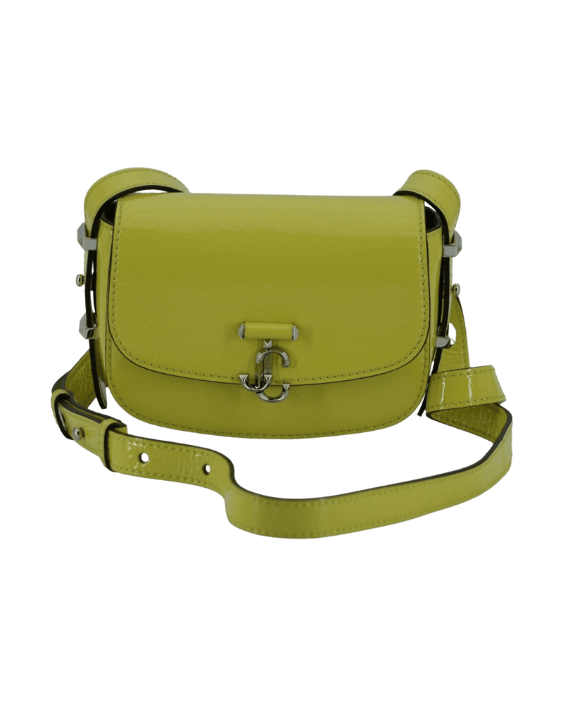 Jimmy Choo Yellow Lime Leather Small Shoulder Bag Glam Steals