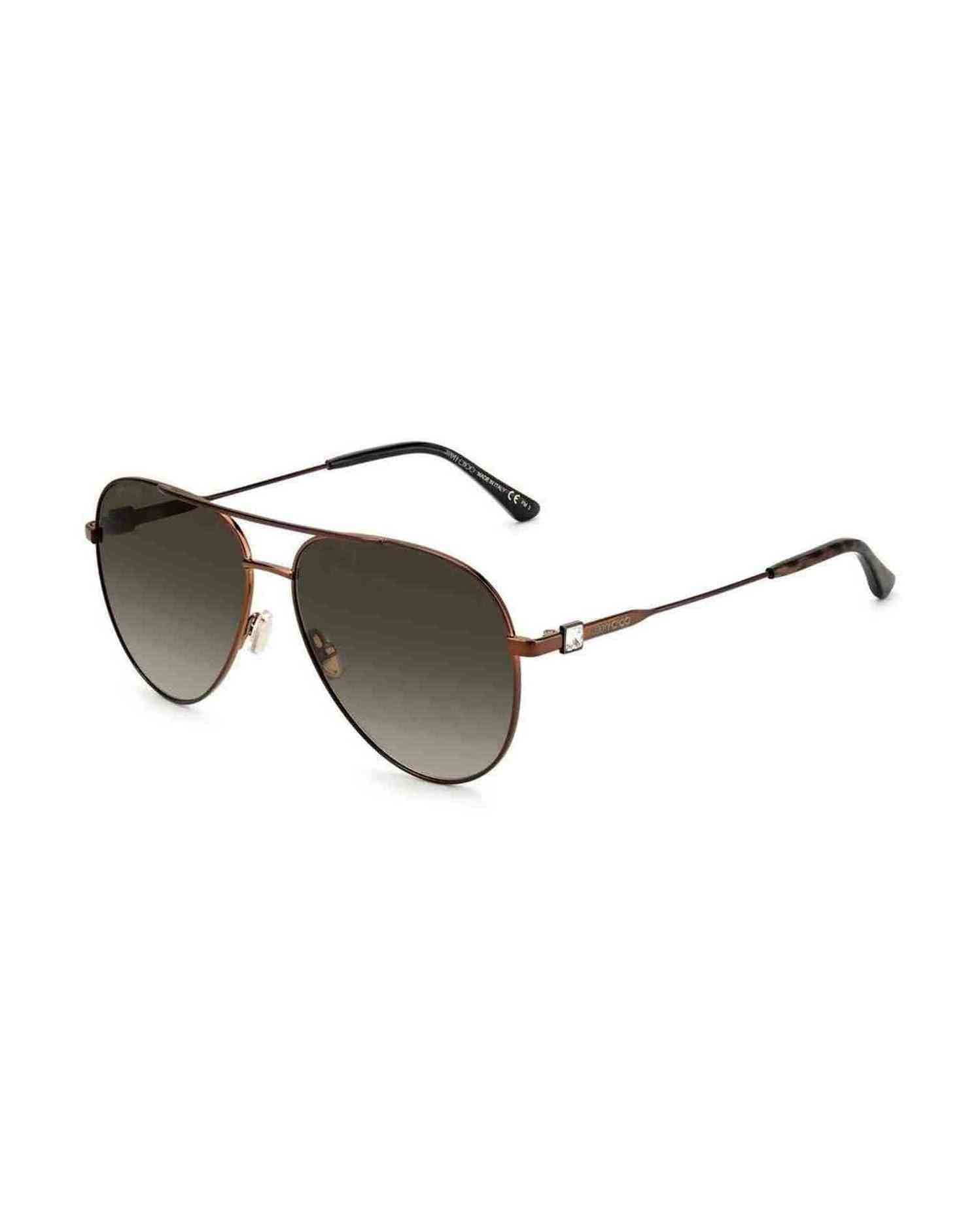 Jimmy Choo Brown Metal Sunglasses Sunglasses