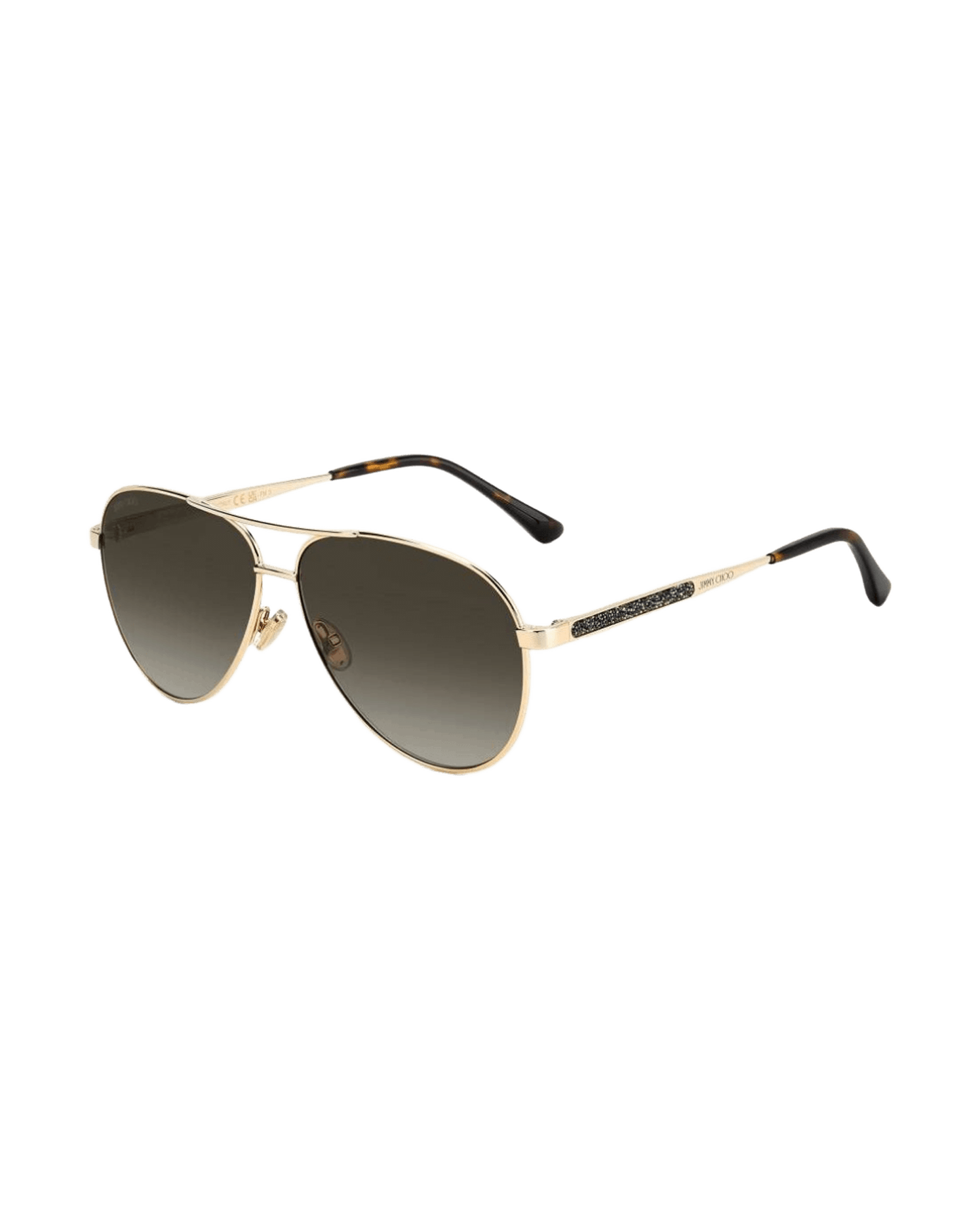 Jimmy Choo Gold Metal Sunglasses Sunglasses