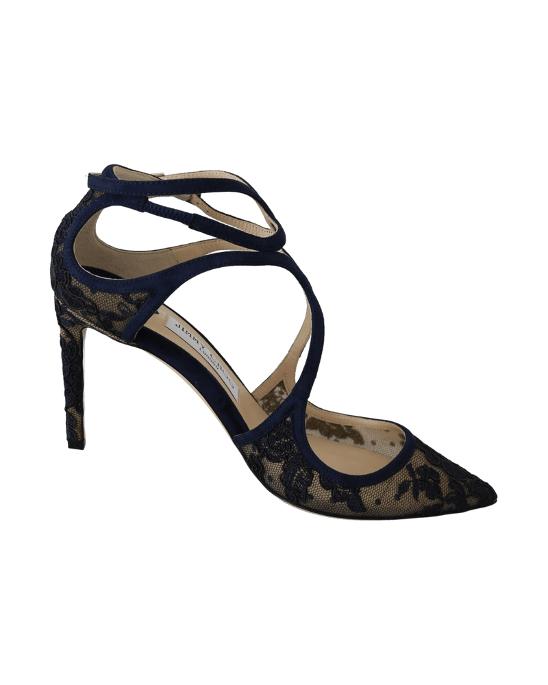 Jimmy Choo Navy Leather Lancer Pumps Elegance Unleashed Glam Steals