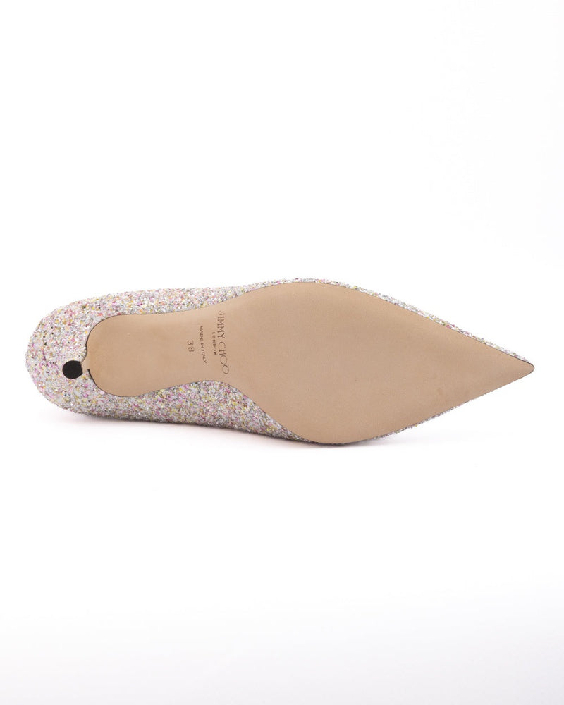 Jimmy Choo Pink Candy Glitter Love 85 Pumps Glam Steals