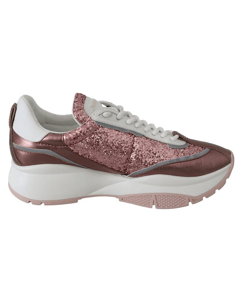 Jimmy Choo Pink Leather Candyfloss Raine Sneakers Glam Steals