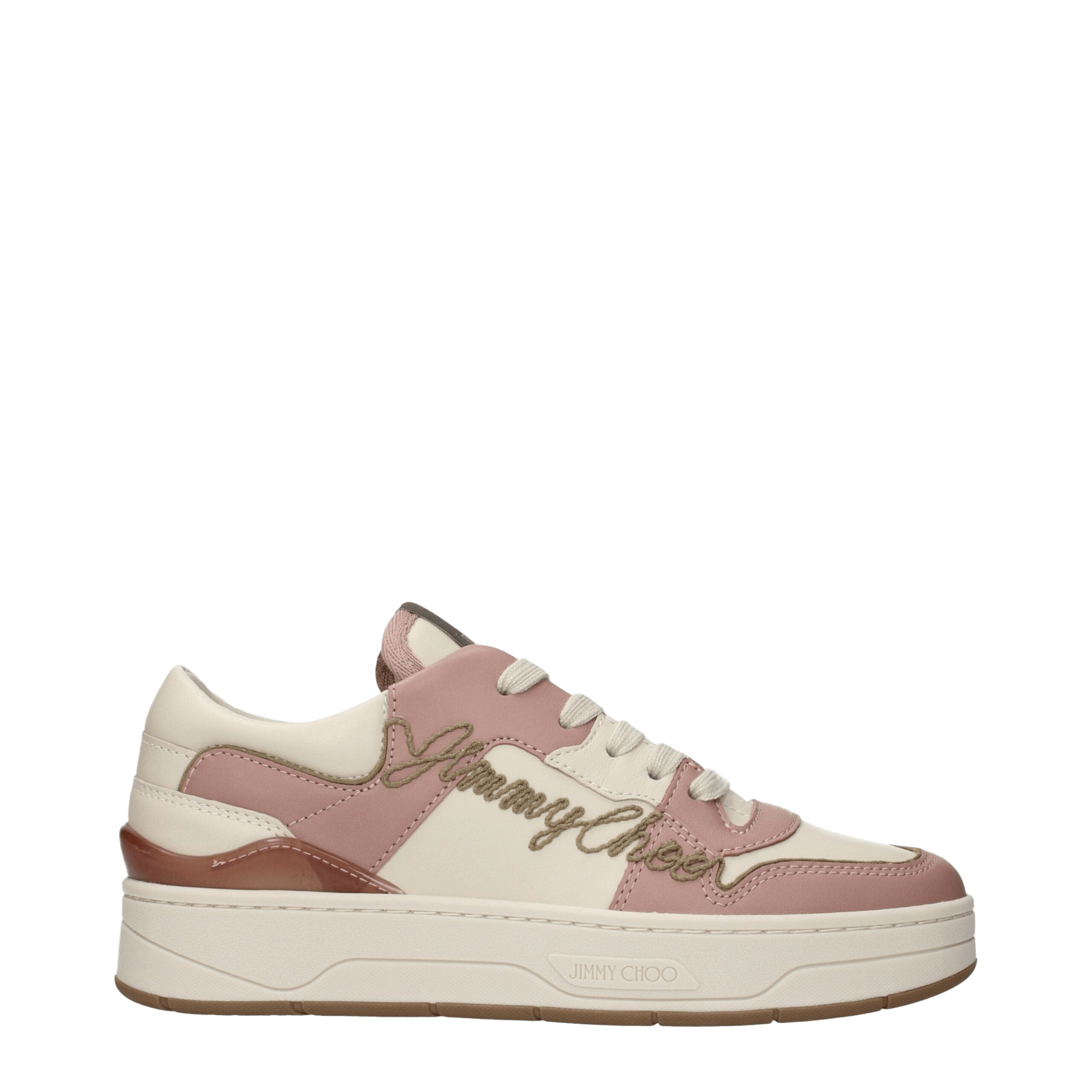 Jimmy Choo Pink Leather Low Top