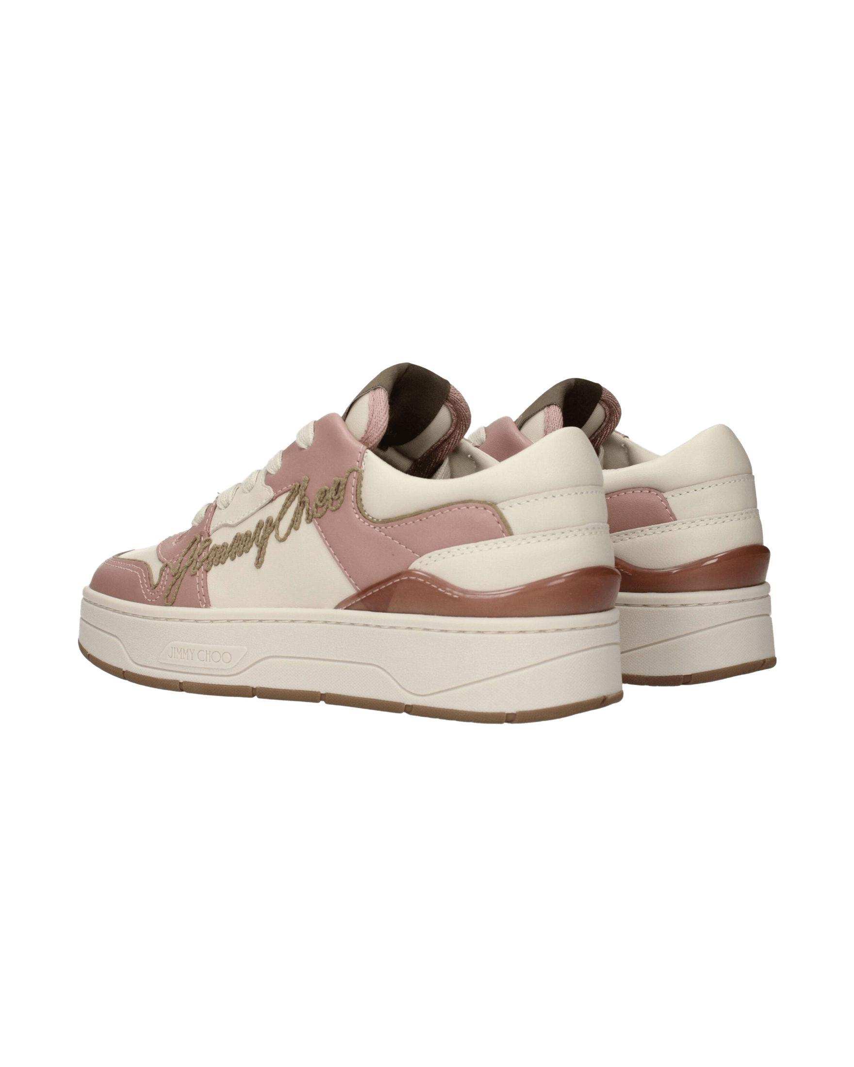 Jimmy Choo Pink Leather Low Top