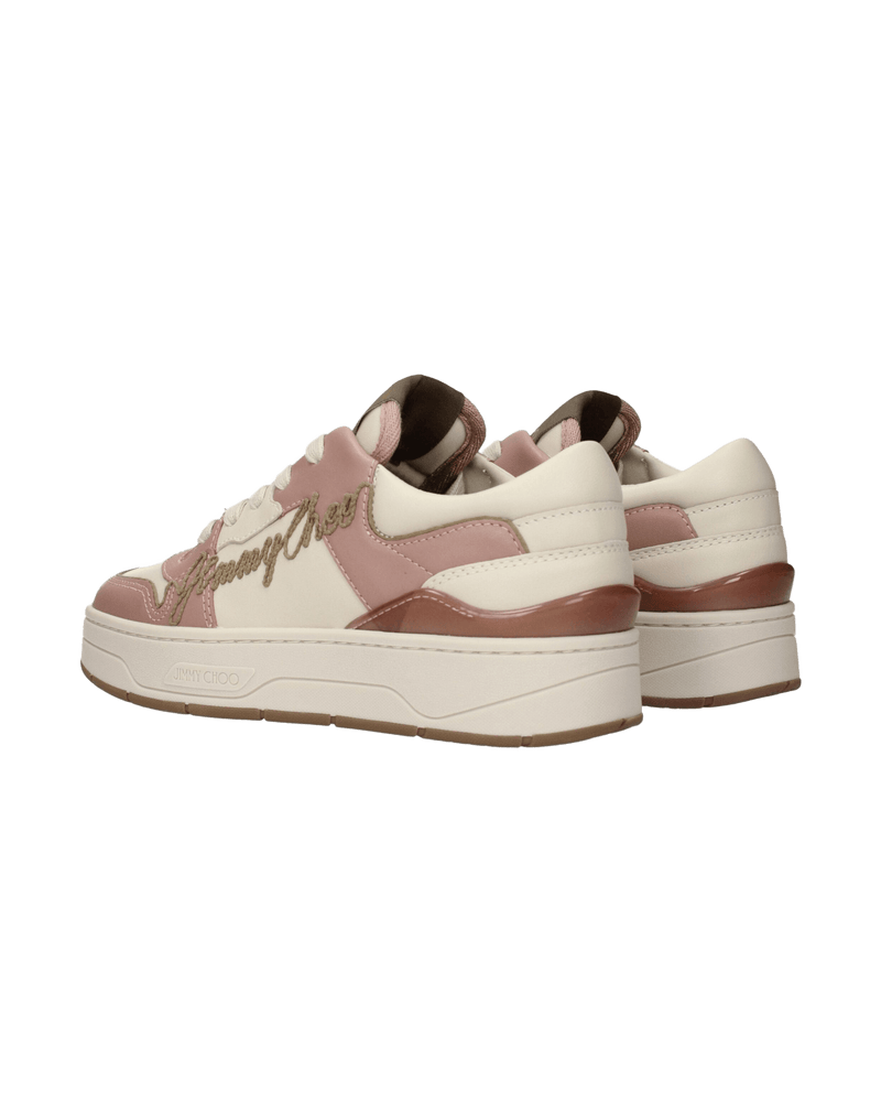 Jimmy Choo Pink Leather Low Top Glam Steals