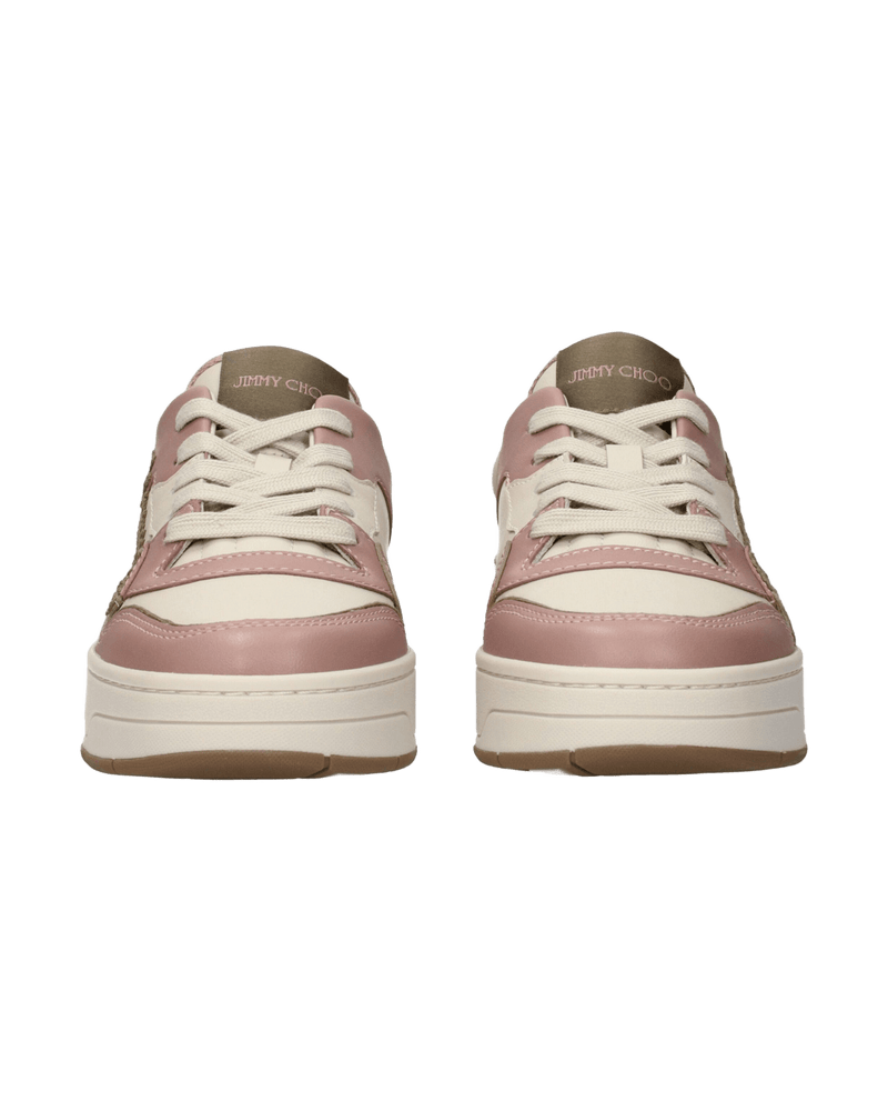 Jimmy Choo Pink Leather Low Top Glam Steals