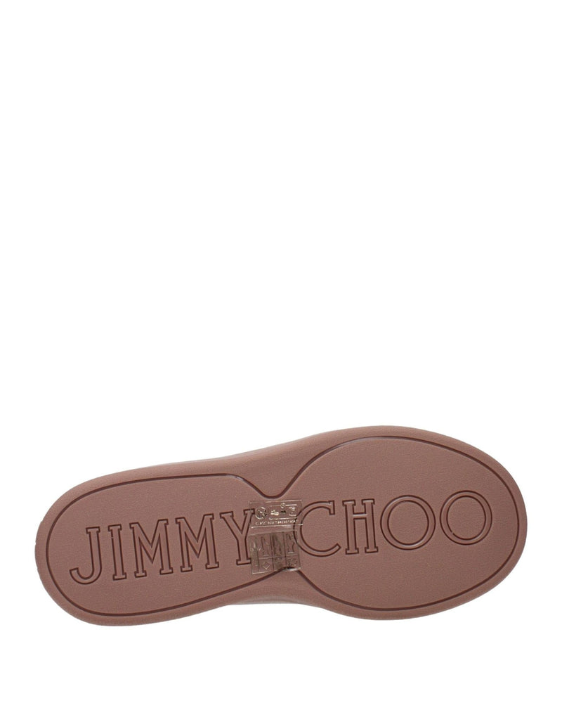 Jimmy Choo Pink Leather Low Top Sneakers Glam Steals