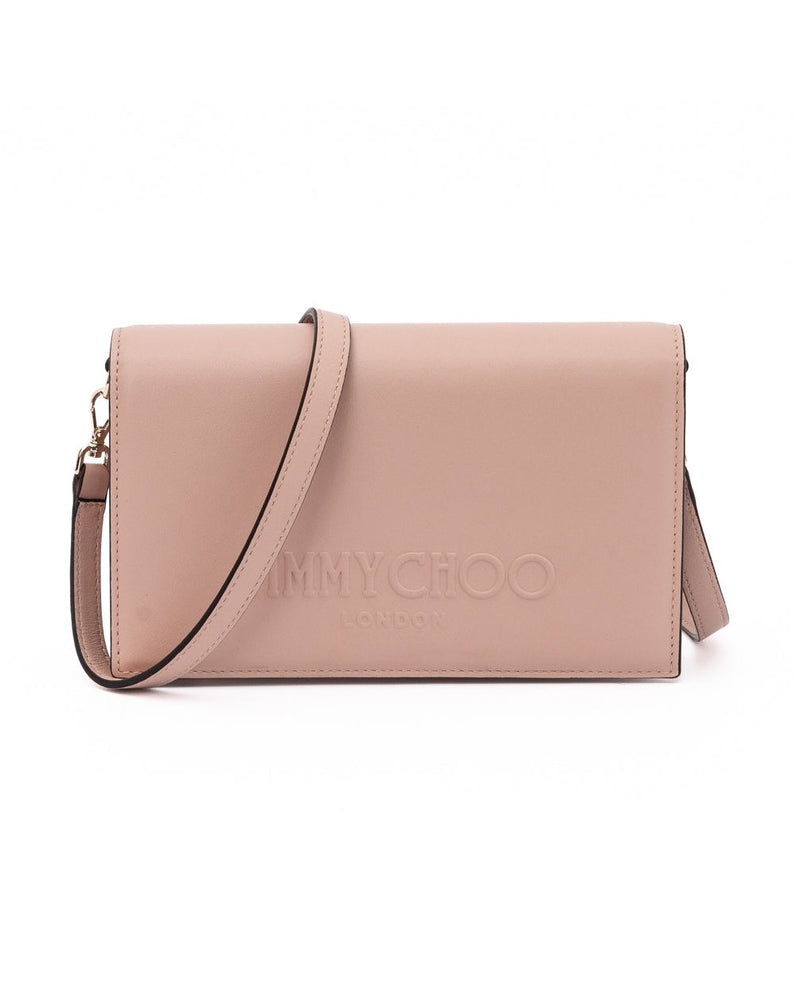 Jimmy Choo Pink Leather Podwer Shoulder Strap Bag Glam Steals
