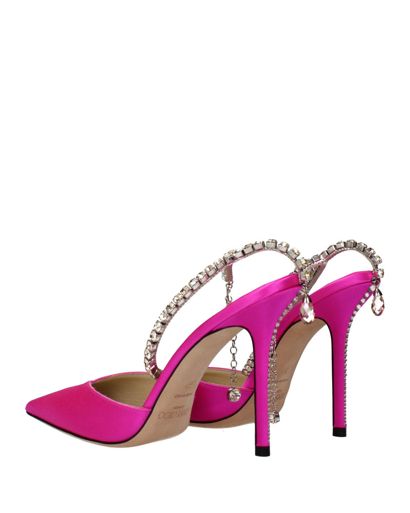 Jimmy Choo Pink Satin Stiletto Heel Glam Steals