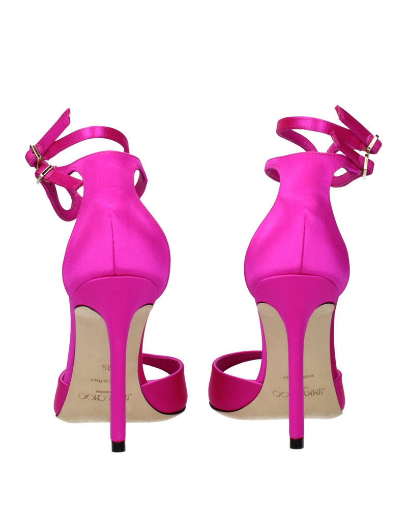 Jimmy Choo Pink Satin Stiletto Heel Glam Steals