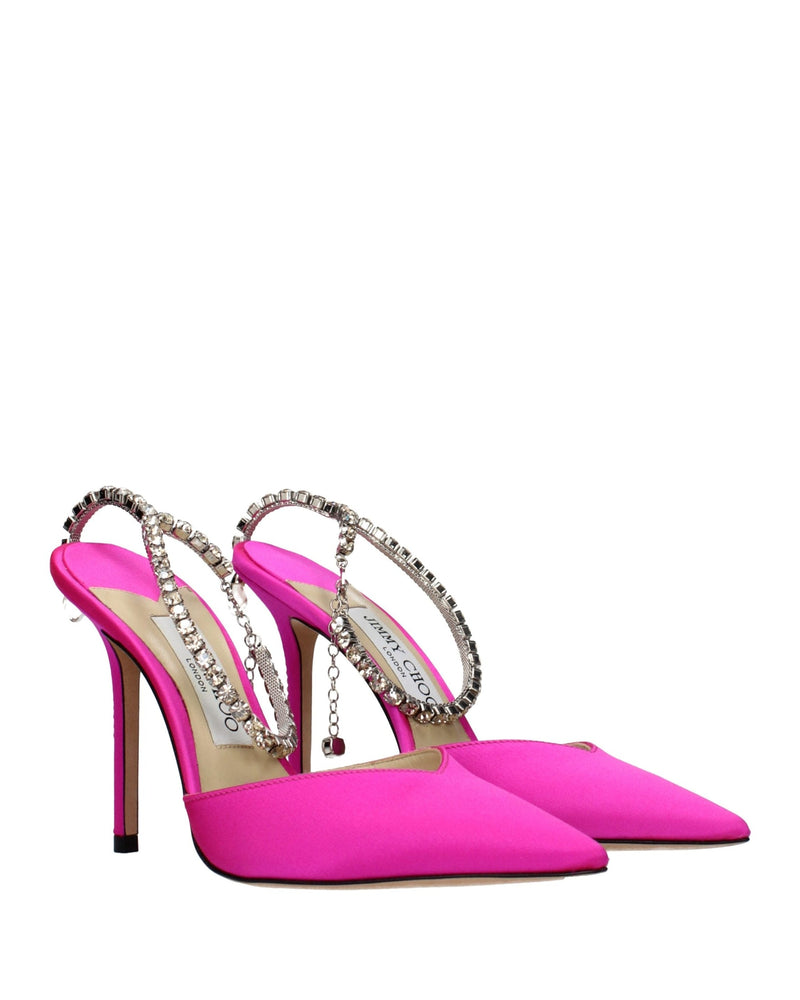 Jimmy Choo Pink Satin Stiletto Heel Glam Steals