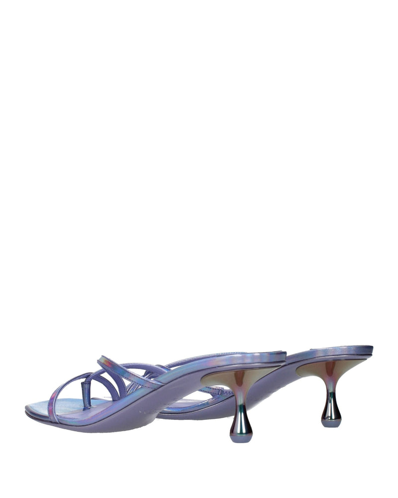 Jimmy Choo Purple Leather Flat Sandals Glam Steals