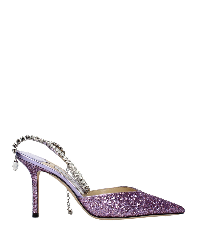Jimmy Choo Purple Plastic Stiletto Heel Glam Steals