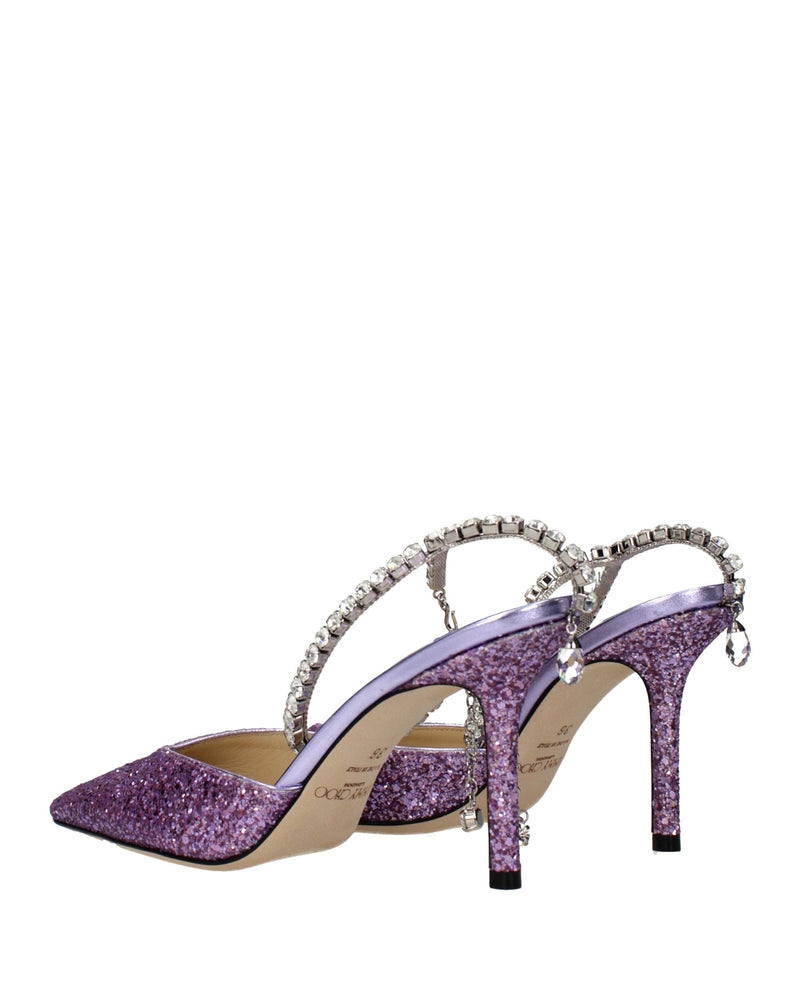 Jimmy Choo Purple Plastic Stiletto Heel Glam Steals