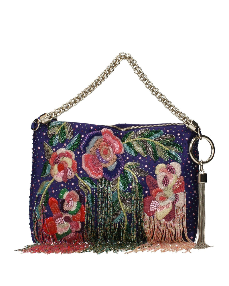 Jimmy Choo Purple Satin Shoulder Bag Glam Steals