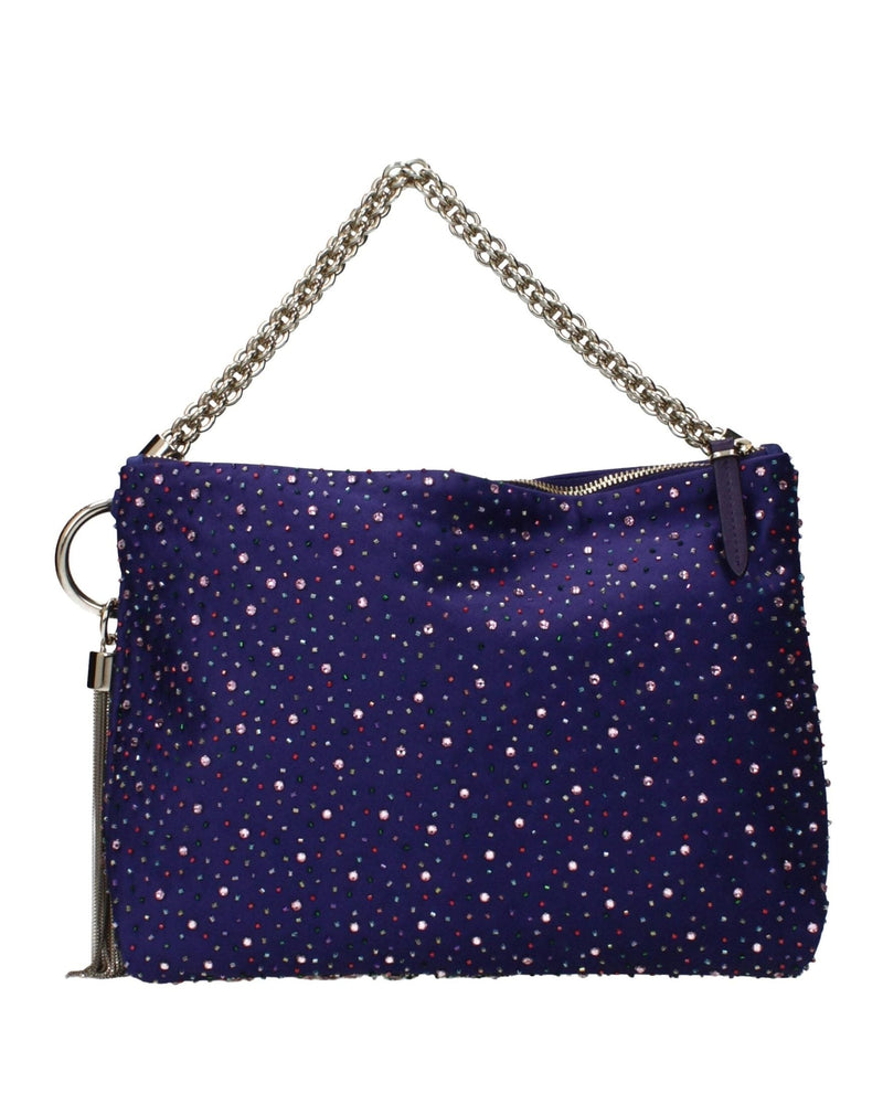 Jimmy Choo Purple Satin Shoulder Bag Glam Steals
