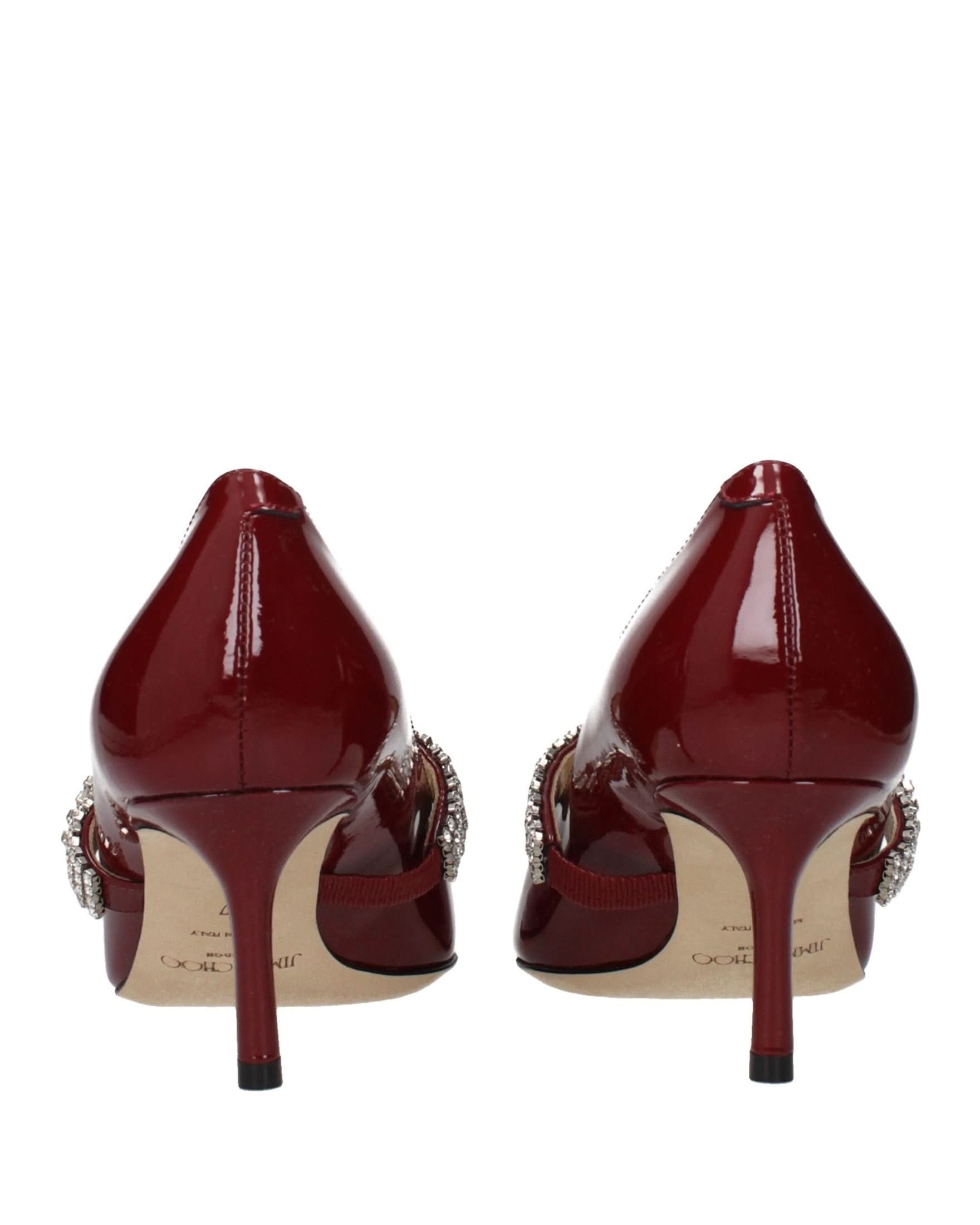 Jimmy Choo Red Leather High Heel Pumps Glam Steals